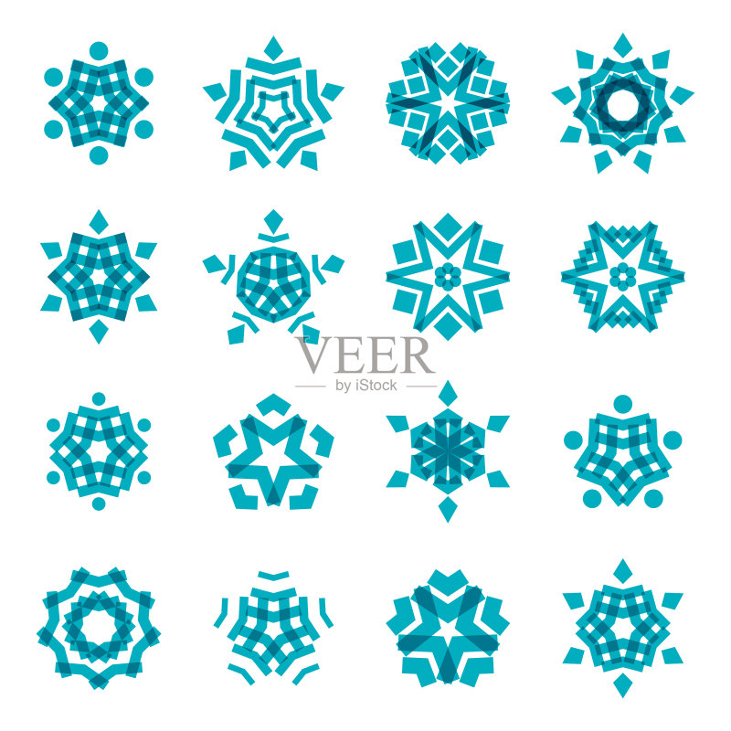 的雪花图标素材