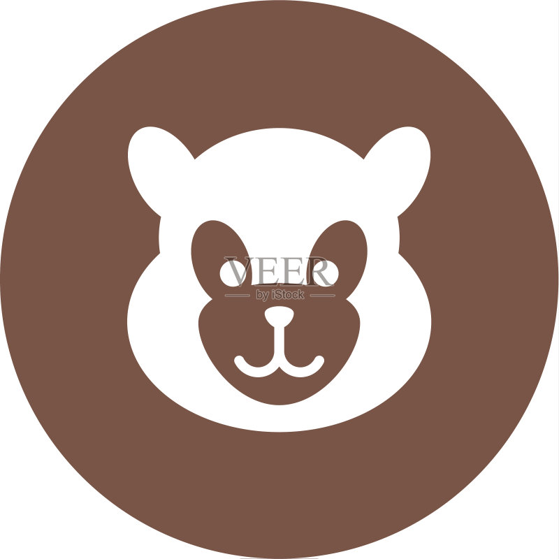 熊猫脸图标素材