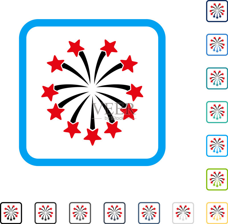 球形烟花框架图标图标素材