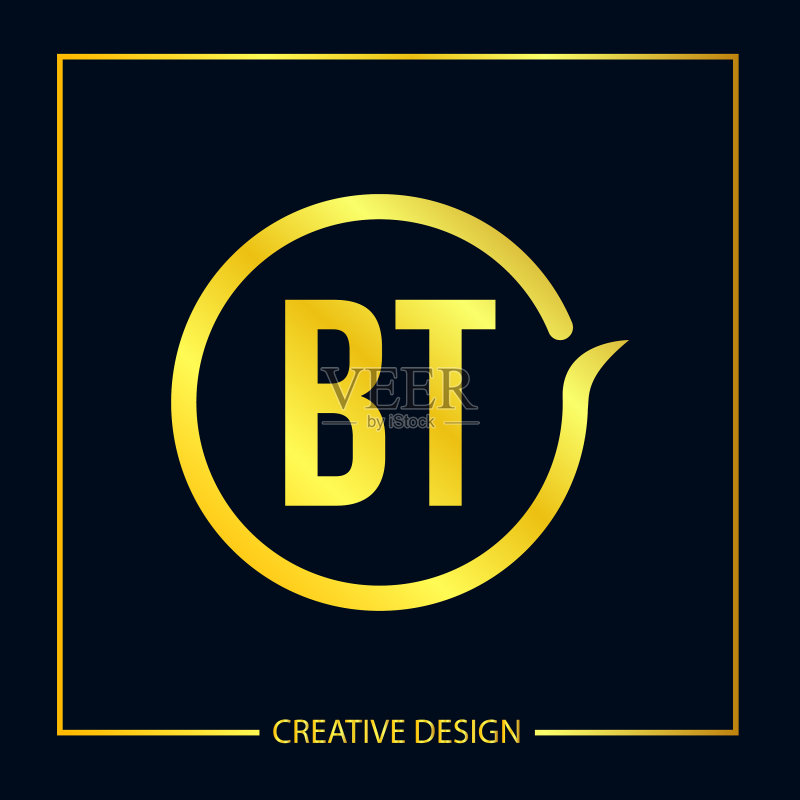 字母BT logo设计模板图标素材