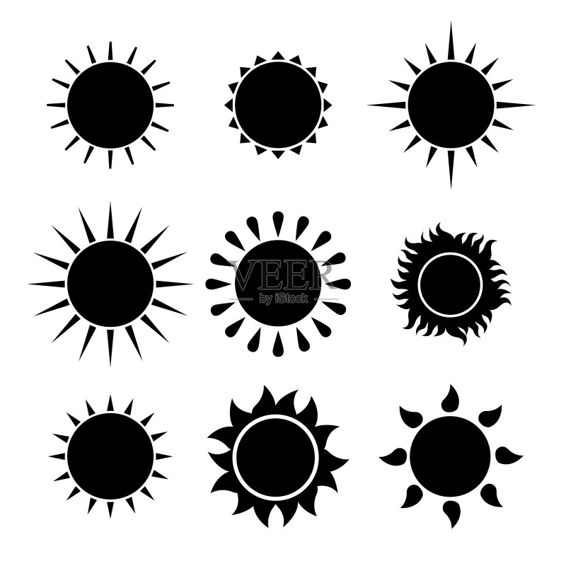 太阳图标合集图标素材