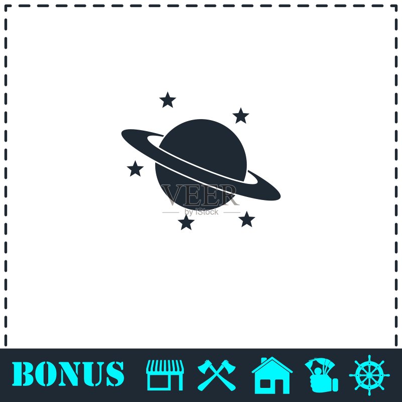 扁平星球图标图标素材