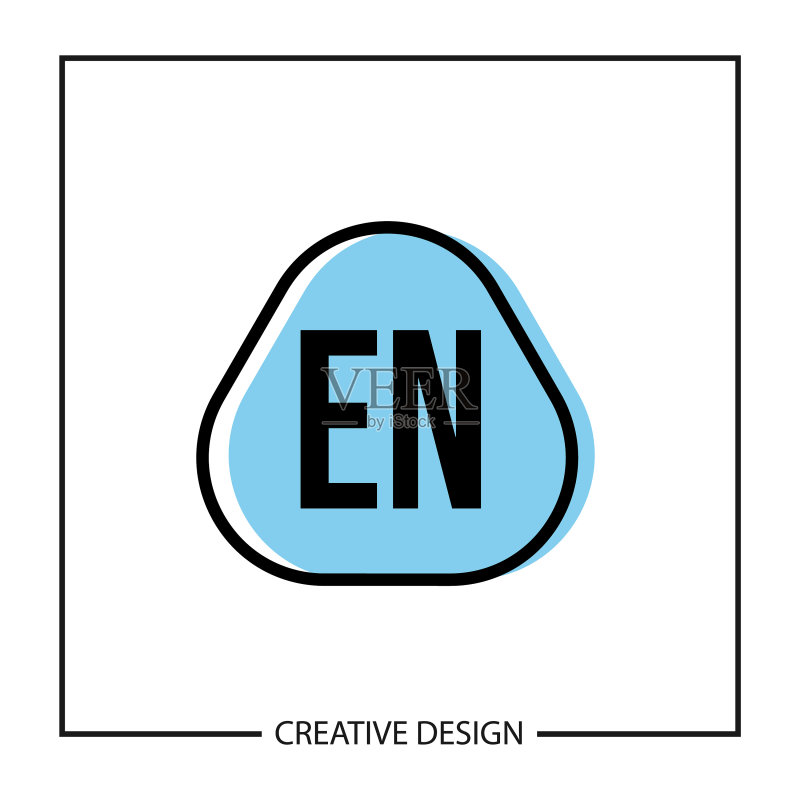 EN首字母logo模板设计图标素材