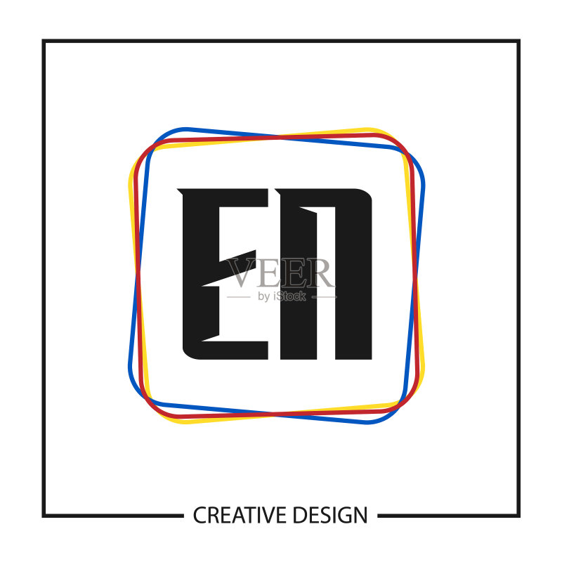 EN首字母logo模板设计图标素材