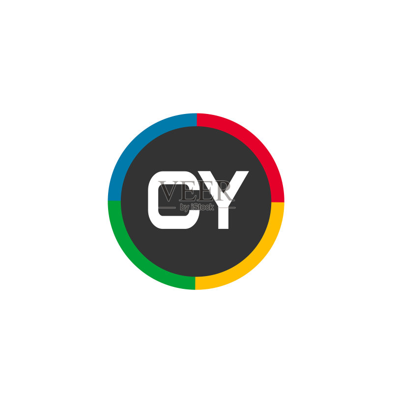 首字母CY logo模板设计图标素材