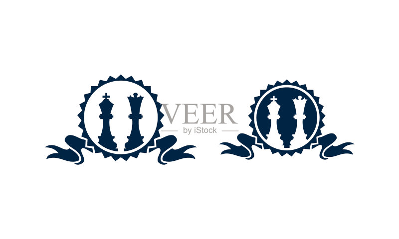 国际象棋奖励策略套装图标素材