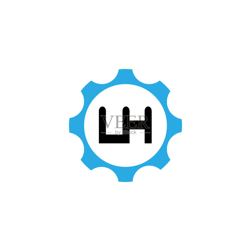 LH首字母logo模板设计图标素材