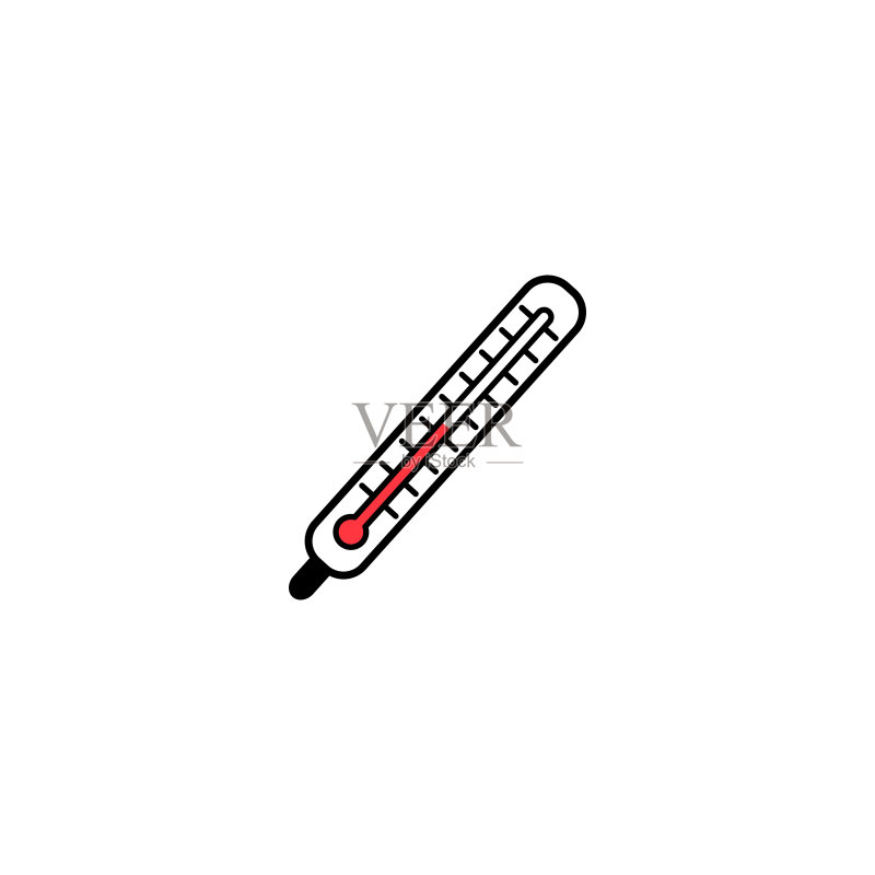 医用固体温度计图标元素图标素材