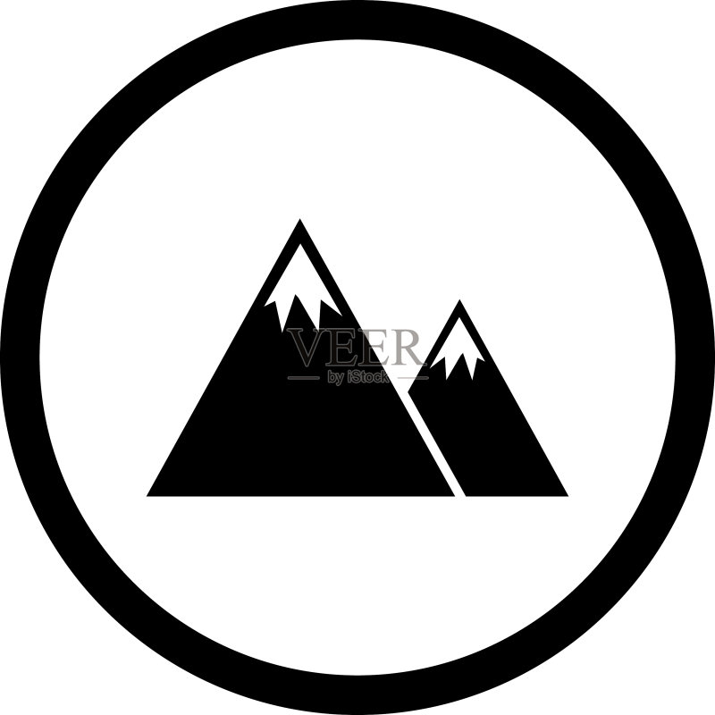 山峰图标图标素材