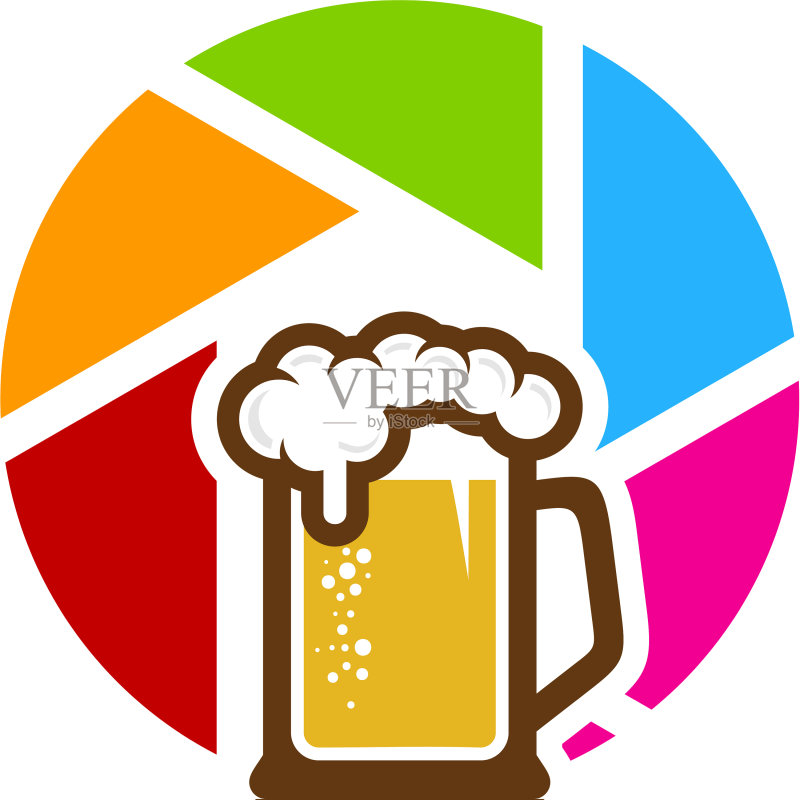 镜头啤酒标志图标设计图标素材