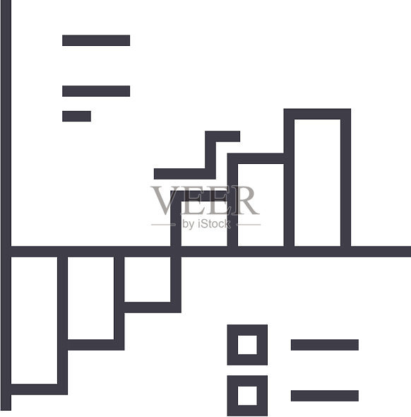 上下图表线形图标标志图标素材