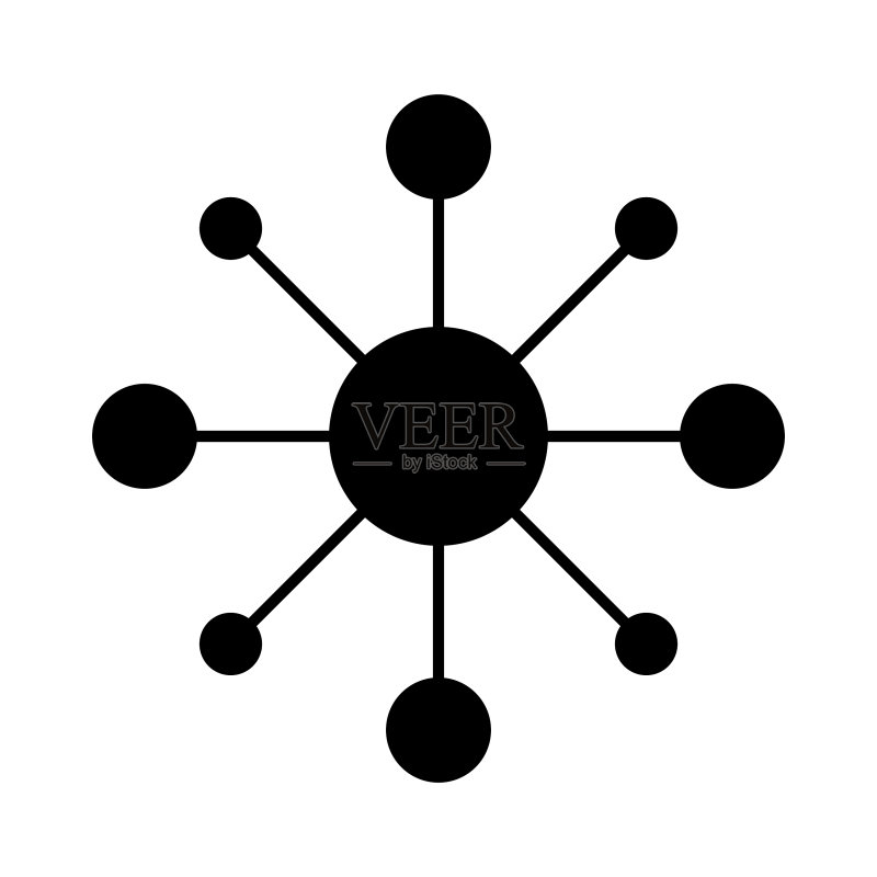 分子的图标图标素材