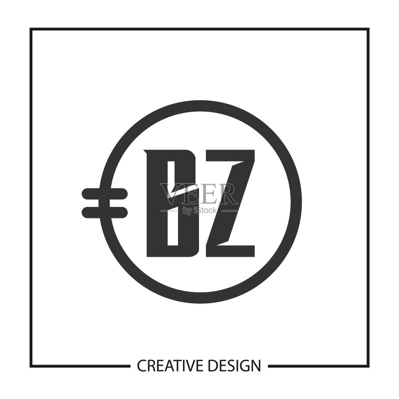 字母BZ标志模板设计图标素材