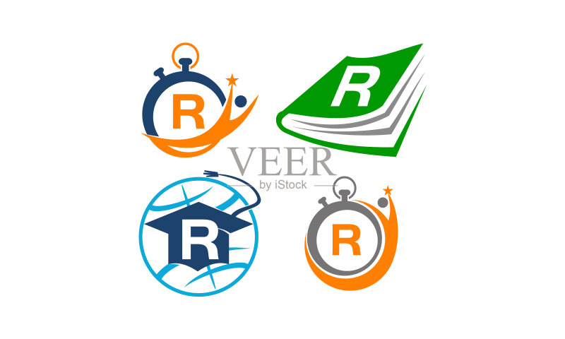 V字模板图案图标素材