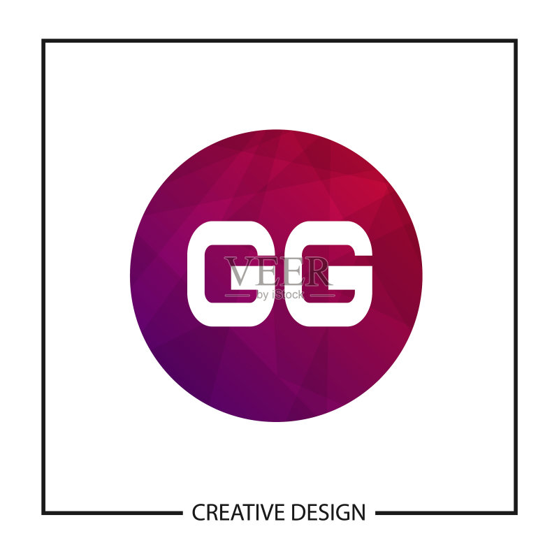 GG字母logo模板设计图标素材