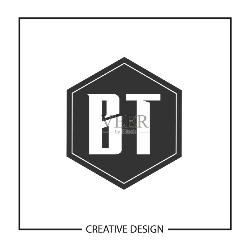 字母BT logo设计模板图标素材