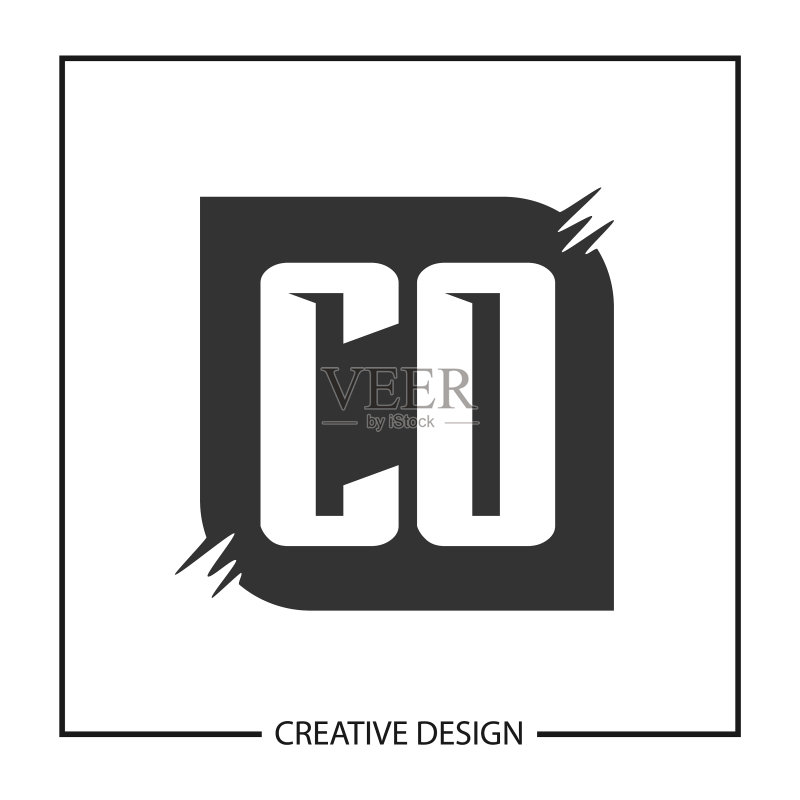 CO字母logo模板设计图标素材