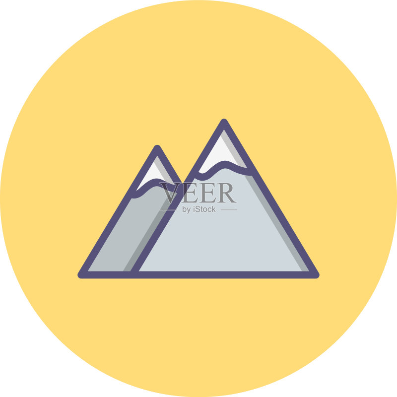 山峰图标图标素材