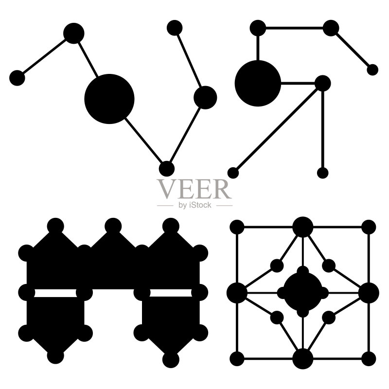 分子图标集图标素材