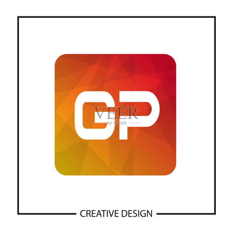 GP首字母logo模板设计图标素材