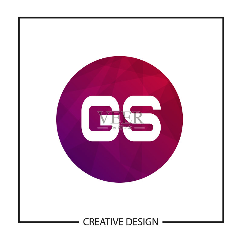 GS字母logo模板设计图标素材
