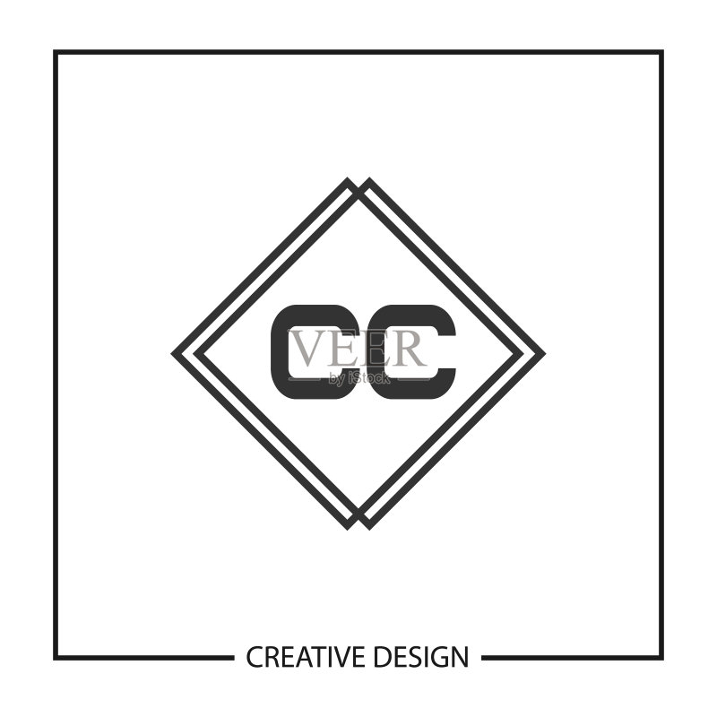 字母CC logo模板设计图标素材