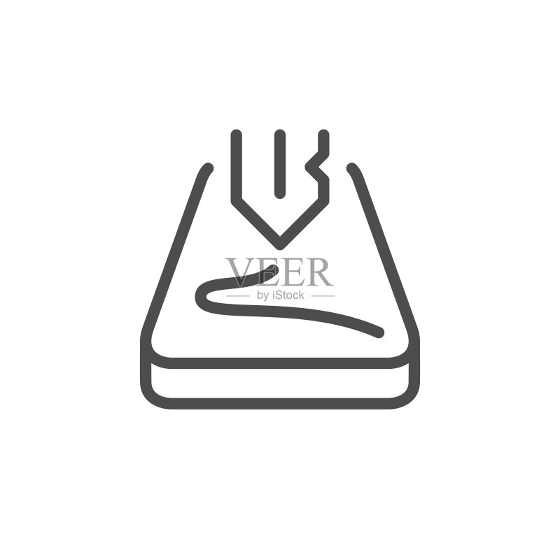 屏幕划痕保护线性图标图标素材