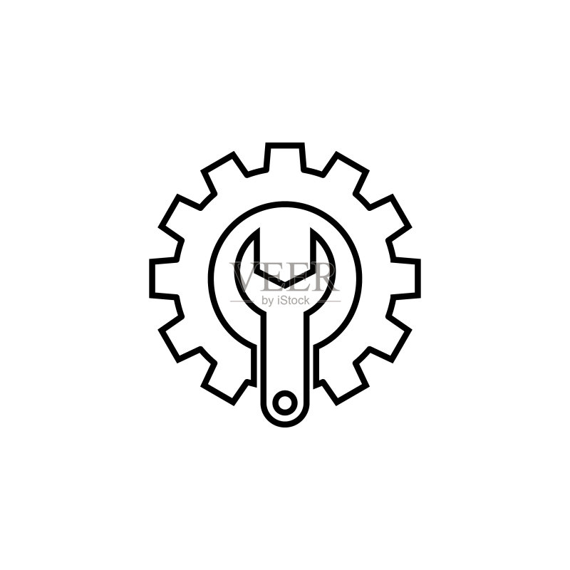 技术支持线性图标图标素材
