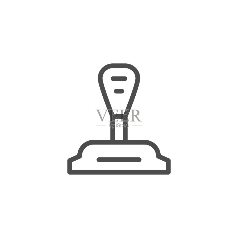 换挡杆线性图标图标素材