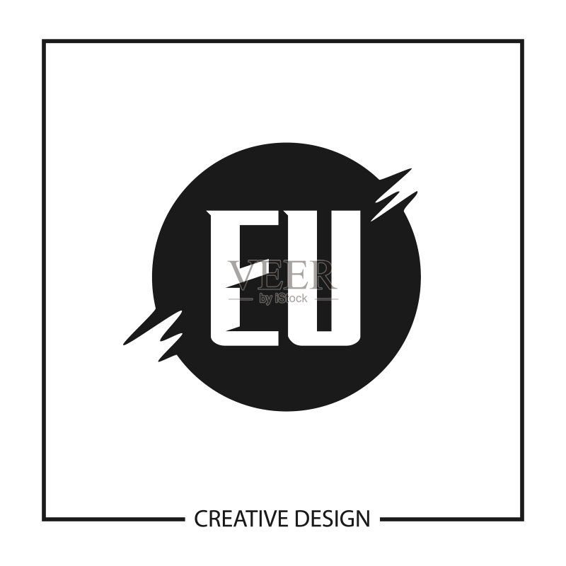 EU字母logo设计模板图标素材