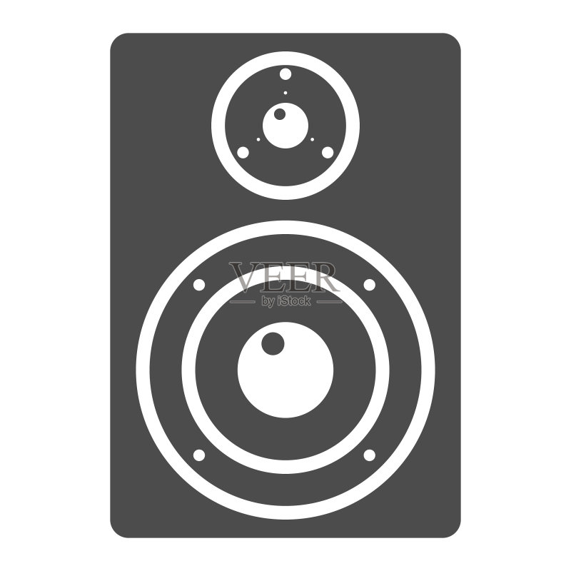 音频监听器Glyph图标图标素材