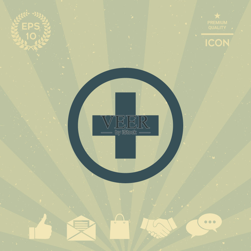 医学交叉的图标图标素材