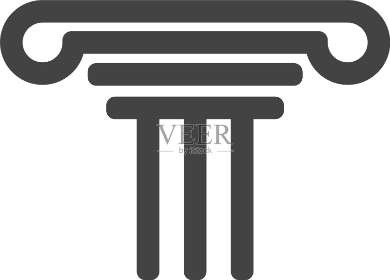 柱形图标Logo模板图标素材