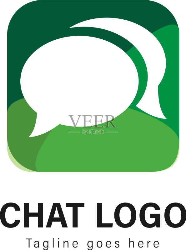 现代风格聊天Logo模板设计图标素材