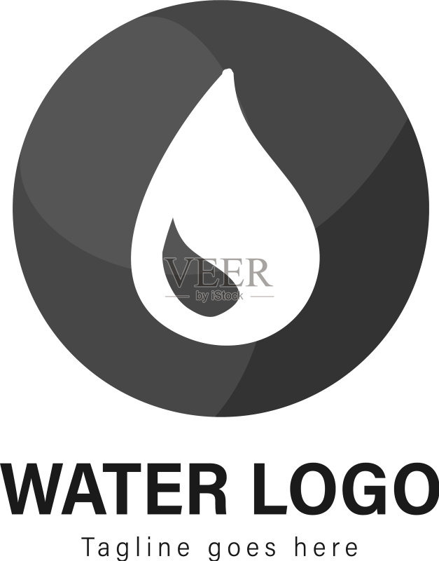 现代水主题标志模板图标素材