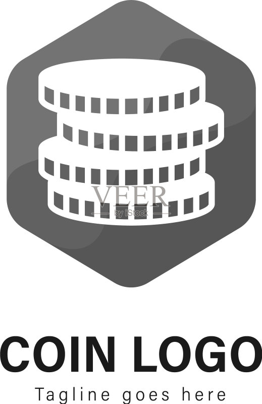 现代硬币标志模板设计图标素材