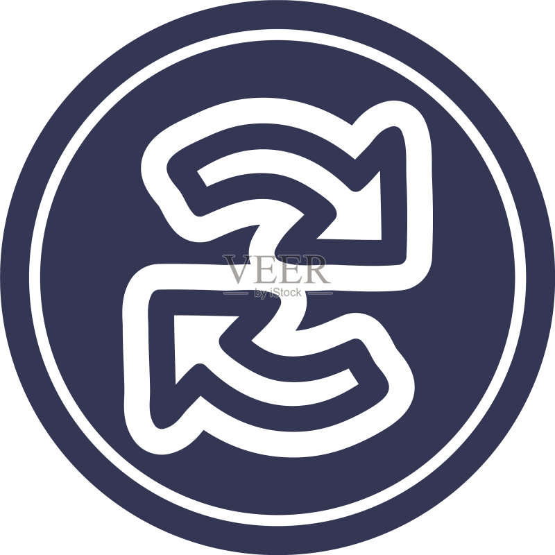 循环箭头圆形图标图标素材