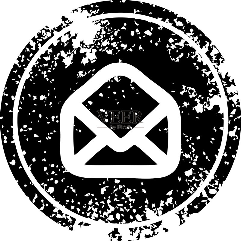信封信件做旧图标图标素材
