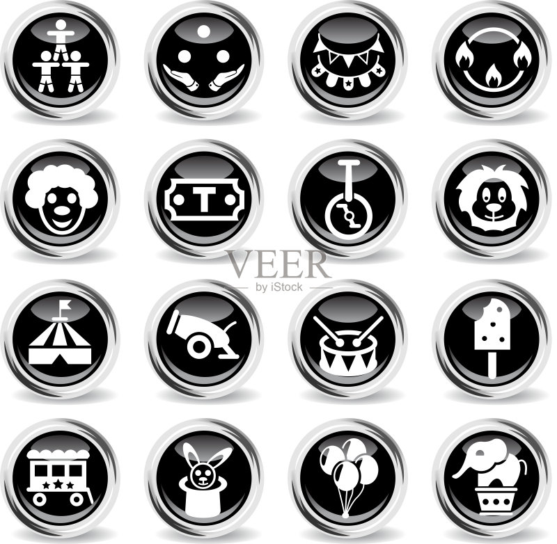 马戏团图标合集图标素材