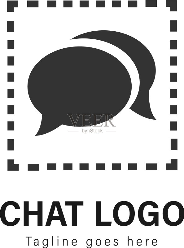 现代风格聊天Logo模板设计图标素材