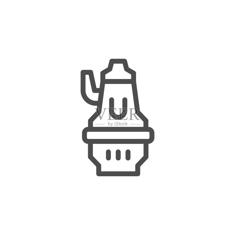 污水泵线图标图标素材