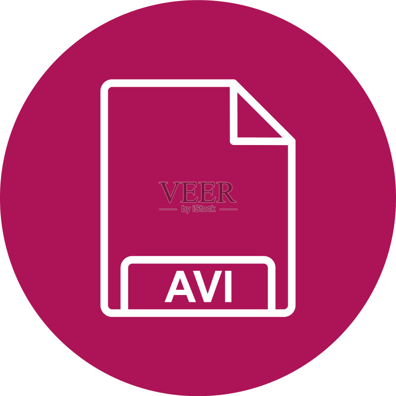 AVI图标图标素材