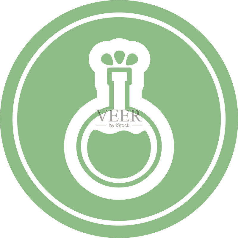 科学实验圆形图标图标素材