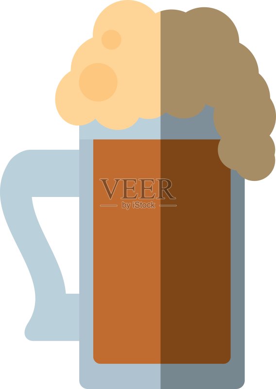 独立啤酒杯图标图标素材