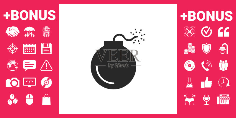 炸弹符号图标图标素材