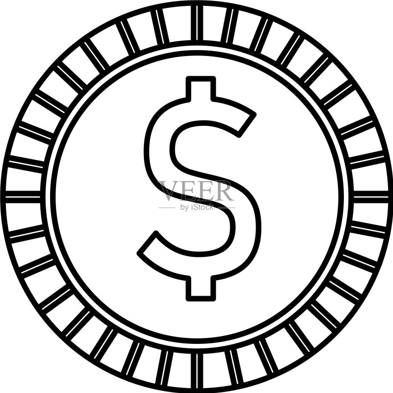 钱币孤立图标图标素材