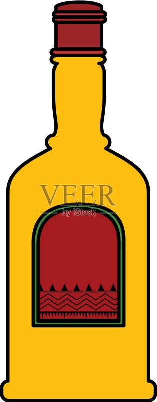 独立龙舌兰酒瓶图标图标素材