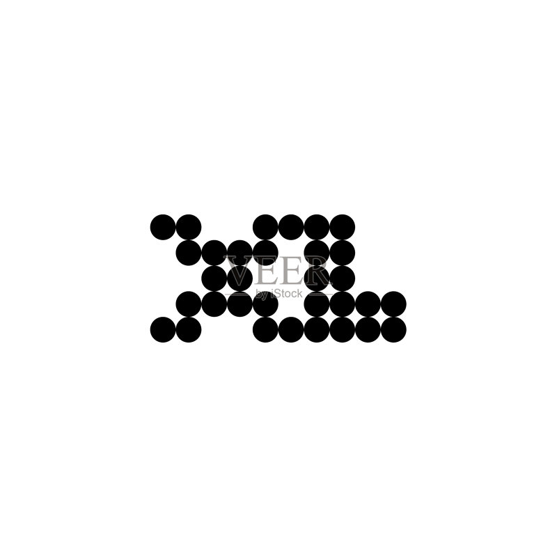 圆点XL字母标志图标素材