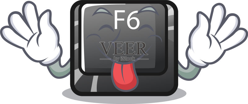安装在角色上的吐舌头F6按钮图标素材