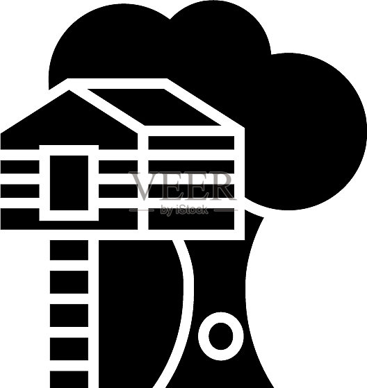 树上的房屋-树屋图标图标素材